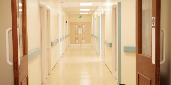 Internal fire doors in commercial building