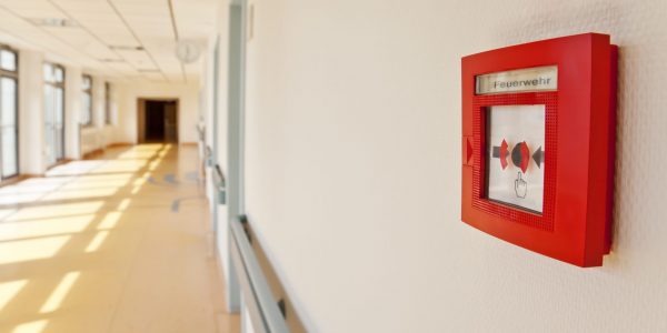 Fire alarm system in commercial building